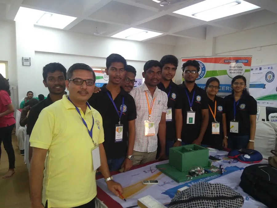 With the judge panel at Smart India Hackathon 2018