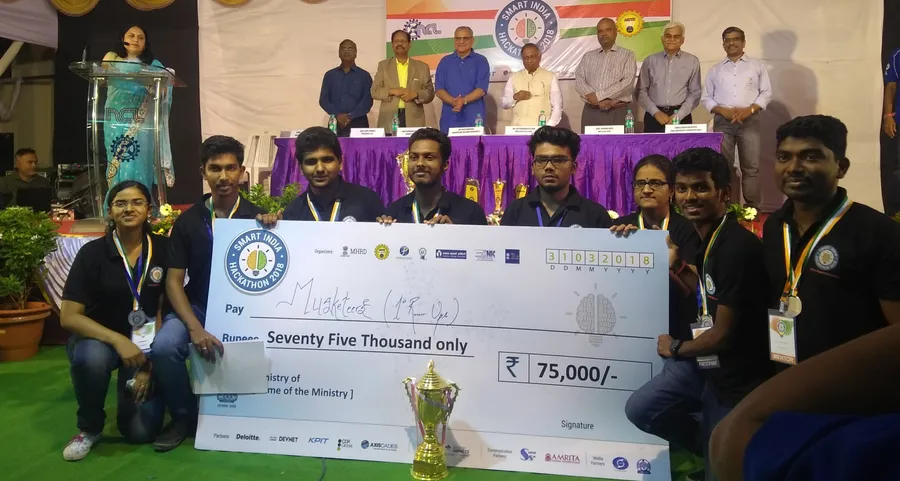 1st Runner Up trophy — Smart India Hackathon 2018