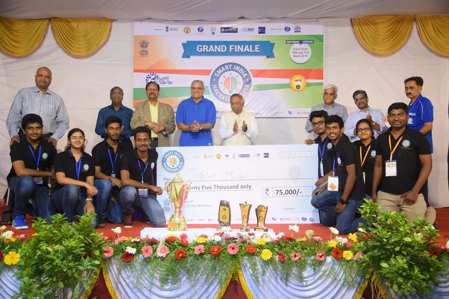 Winning moment — SIH 2018 at CSR, National Chemical Laboratory, Pune, India