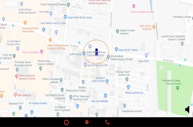 Android Auto — INS dashboard with live signal status and lane traffic density