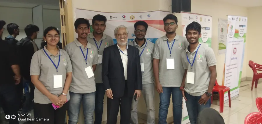 Team Musketeers with AICTE Chairman at SIH 2019